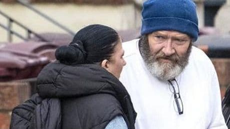Shameless Karen Matthews struts streets with paedophile boyfriend Paul Saunders