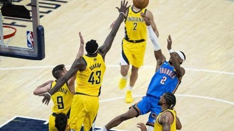 Oklahoma City Thunder, Indiana Pacers'ı yenerek seriyi yeniden eşitledi