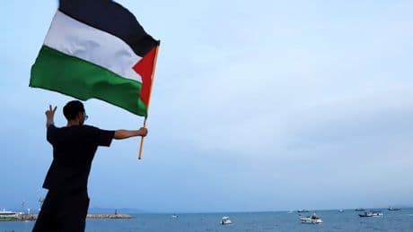 Activist group says a drone hit a Gaza aid boat in Tunisia, but authorities deny attack