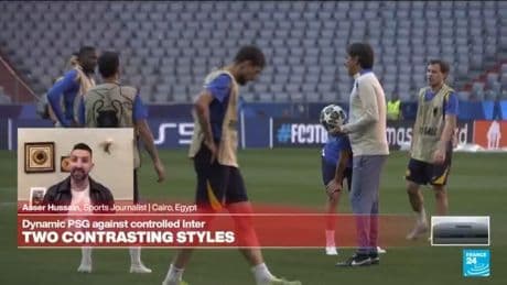 Dynamic PSG against controlled Inter-Milan: Two contrasting styles
