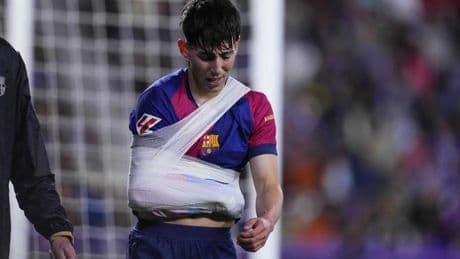 Dani Rodríguez se opera el jueves del hombro y el meta Yaakobishvili renueva por el Barça hasta 2028
