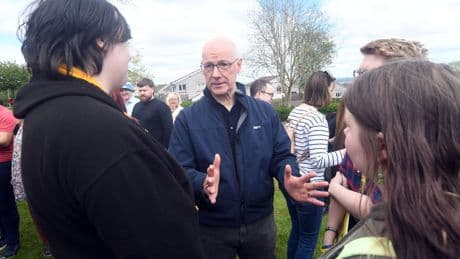 John Swinney says campaigning in Holyrood by-election is ‘tough’