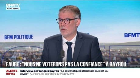 "Notre décision est irrévocable": Olivier Faure confirme que le PS ne votera pas la confiance