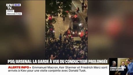 PSG-Arsenal: la garde à vue du conducteur prolongée