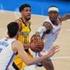 Pacers commit 19 first-half turnovers in Game 1 of NBA Finals against Thunder