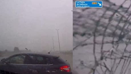 Un coche graba en primera persona cómo tiene un brutal accidente con vueltas de campana en la carretera en València: “Te ha tocado a ti pagar su imprudencia”