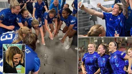 Millie Bright's tactics board message, dancing around a water bottle and Sonia Bompastor's pre-game digital detox - How Chelsea won and celebrated sixth WSL title in a row, writes TARA ANSON-WALSH