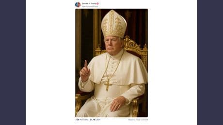Künstliche Intelligenz: Trump macht sich selbst zum Papst