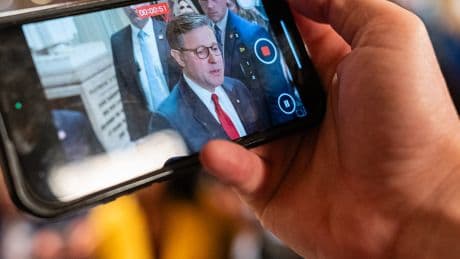 With Trump’s Policy Bill Teetering, Johnson Is in a Familiar Pickle