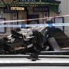 Two injured as car overturns in Piccadilly Circus