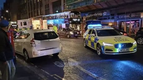 Man 'seen lying on road' after cyclist 'knocked down by car' in Edinburgh