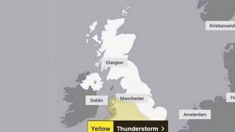 Met Office issues thunderstorm warning and tells Brits to prepare 'emergency kit' today