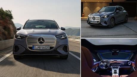 The luxury electric SUV designed to look like a petrol model: Mercedes GLC has combustion car features - but an AI brain