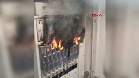 Mardin’de trafo yangını