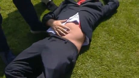 Raucous scenes at the races as Michael Owen runs riot and bookies duck for cover on Ladies Day at Chester
