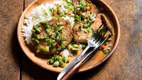 Give salt-and-pepper pork chops a crunchy coating without the deep frying