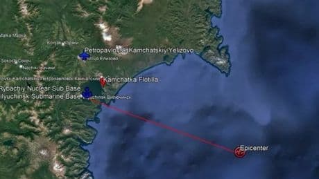 Mystery surrounds state of Russian nuclear sub base after major earthquake