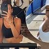 Michelle Keegan wears a cropped sports bra as she gets back into her fitness routine and celebrates 3 months of baby daughter Palma