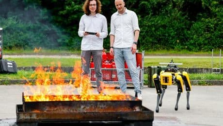 Feuer-Roboter „Byte“: Dieser Roboter soll künftig Waldbrände löschen