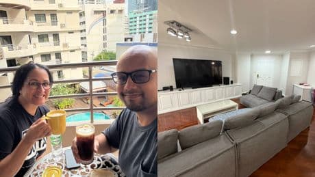 I want to retire early, so I moved my family to Thailand to save money. Take a look inside our $1,200 family home in Bangkok.