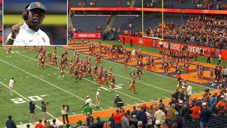Bizarre reason Syracuse were made to run sprints after their game - despite stunning overtime victory