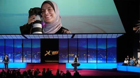 Cannes'da Gazze vurusu: Filistinli Gazeteci Fatma unutulmadı