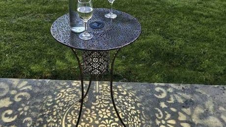 Amazon's 'absolutely beautiful' solar powered bistro table is perfect for small spaces
