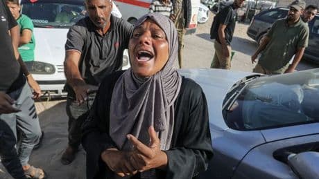 Devastating stampede at Gaza aid hub ‘sees 19 Palestinians trampled to death’