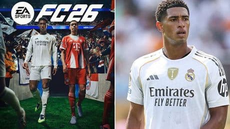 Jude Bellingham revealed on EA Sports FC 26 cover alongside childhood friend - as he is named front and centre of popular franchise AGAIN