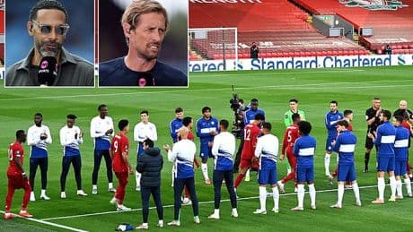 Peter Crouch and Rio Ferdinand brand Premier League guard of honour tradition as 'awkward' and 'EMBARRASSING' ahead of Liverpool's trip to Chelsea
