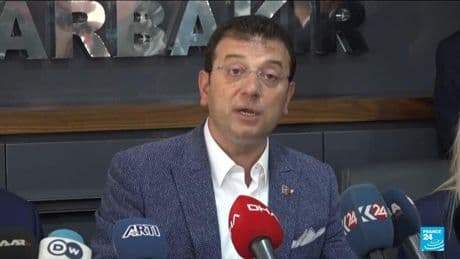 Turkey: Jailed Istanbul mayor appears in court as supporters gather outside his prison