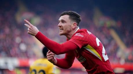 Andy Robertson responds to Liverpool links with Milos Kerkez
