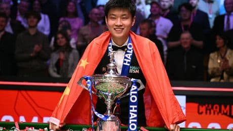'New superstar of the game': Zhao Xintong hailed after historic World Snooker Championship final win