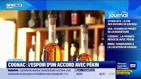 Cognac : l'espoir d'un accord avec Pékin