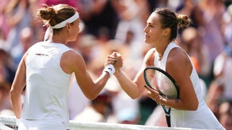Aryna Sabalenka the last top-five seed standing after shock Jasmine Paolini exit