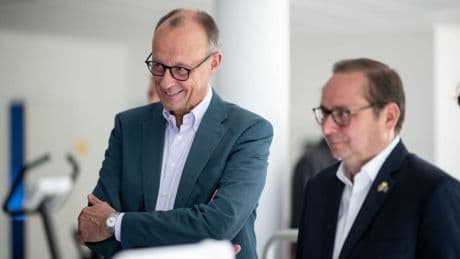 Friedrich Merz besucht Alfried-Krupp-Krankenhaus in Essen-Steele