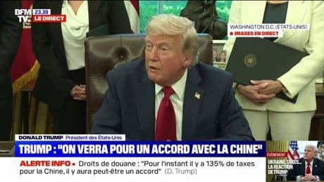 Donald Trump: "La Chine ne fait plus de commerce avec nous à cause des droits de douane"