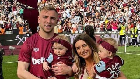 Dani Dyer and Jarrod Bowen's fairytale romance – from cheeky chant to blended brood