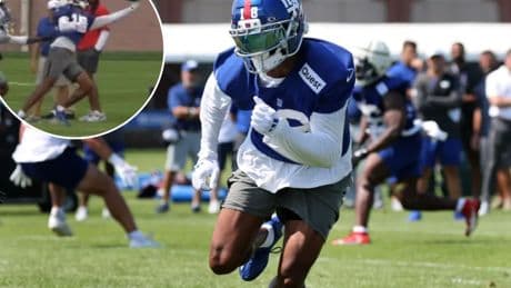 Darius Slayton shines with incredible one-handed grab at Giants training camp