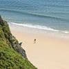 Man, 50, dies at British beauty spot after getting into trouble swimming in the sea