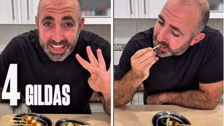 Anchoa, mango, aguacate... El chef que triunfa en redes con sus originales gildas