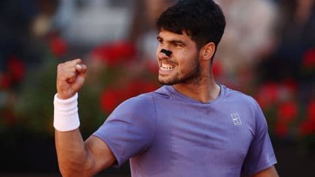 Alcaraz sofoca la rebelión de Musetti y el factor pista y se mete en la final de Roma (6-3 y 7-6)