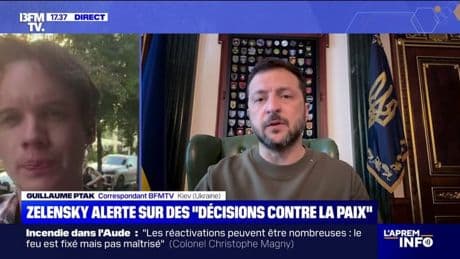 Rencontre Trump/Poutine: Volodymyr Zelensky alerte sur des "décisions contre la paix"