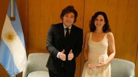 Milei insta en Madrid a "zurrar al bandido local" en alusión e Pedro Sánchez