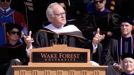 CBS anchor Scott Pelley tears into Trump in fiery commencement speech