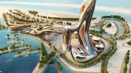 Huge £4.4bn seaside city with bendy skyscraper designed by Akon suffers blow
