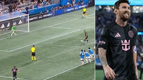 Lionel Messi has Panenka penalty SAVED before Inter Miami suffer defeat against Charlotte FC