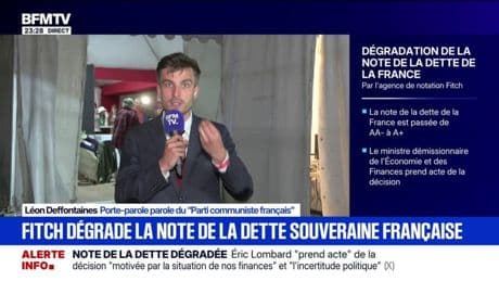 Note de la dette française dégradée: "Aujourd'hui le fond du problème, c'est celui de la production", estime Léon Deffontaines, porte-parole du Parti communiste français