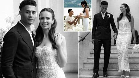 Aston Villa ace Ollie Watkins marries fiancee Ellie Alderson at lavish wedding - after England star proposed during stunning Lake Como holiday