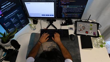 Afghan women turn to online courses as the Taliban bans education